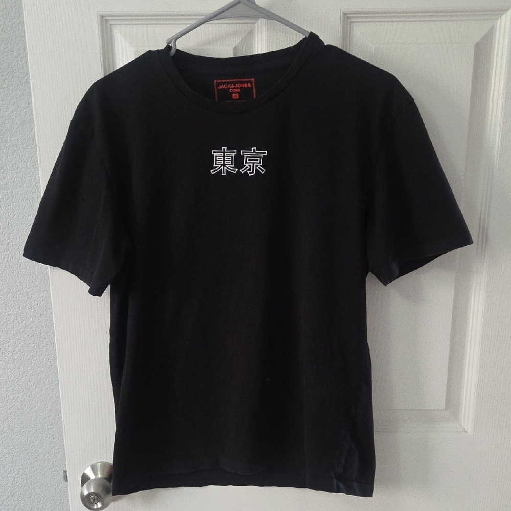 Jack & Jones Black Graphic Men's T-Shirt